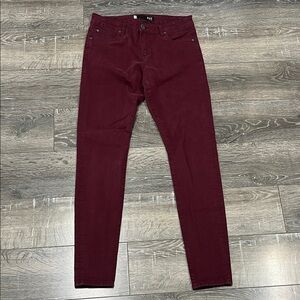 Kut from the Kloth maroon Mia toothpick skinny jeans size 2
